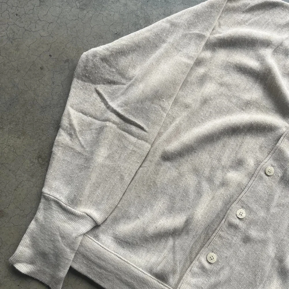 Vintage izod light grey button up cardigan